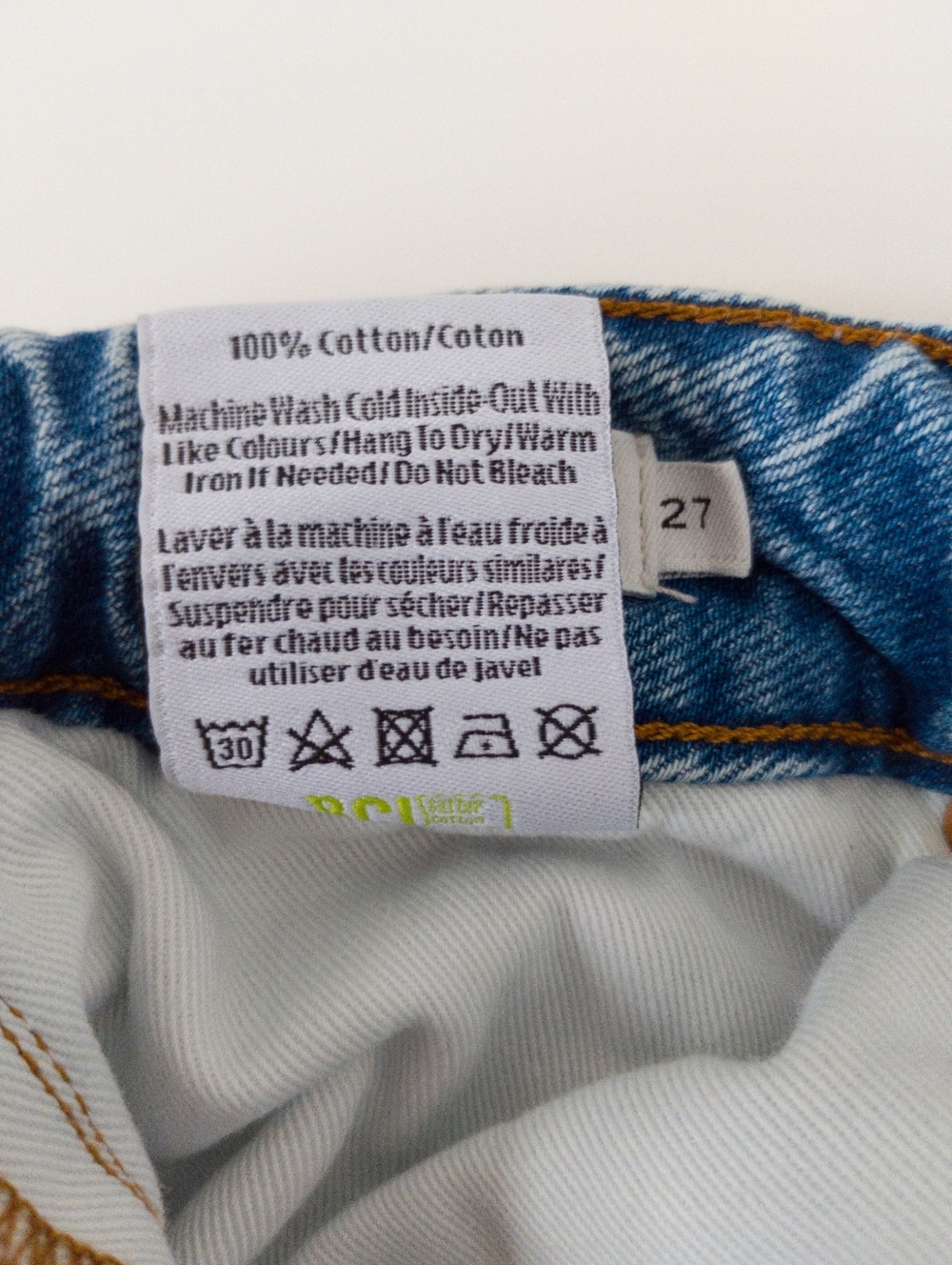 Decade Studio Alex Slim Tapered Non Stretch Denim Jeans 27 Raw Hem Cropped - Picture 6 of 11